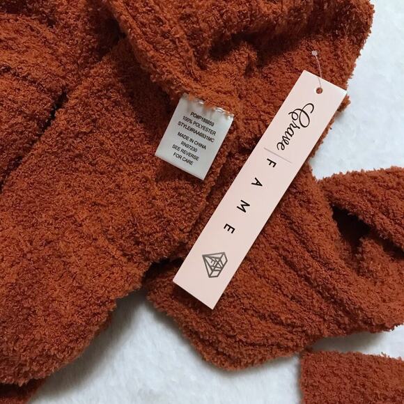 Crave Fame NWT Burnt Orange Soft Sweater Juniors XL - Picture 8 of 9